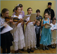 При Воскресной школе Свято-Троицкой церкви образован детский хоровой ансамбль "Панагия"