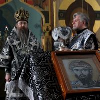 Митрополит Ростислав совершил Литургию Преждеосвященных Даров в Богородице-Алексиевском монастыре