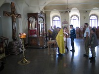 Томский монастырь посетили участники автомобильного крестного хода «Святая Русь»