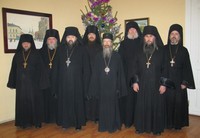 Братия томского монастыря поздравила митрополита Ростислава с Рождеством Христовым
