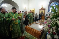 Торжества в честь святого праведного старца Феодора Томского увенчались торжественной архиерейской Литургией
